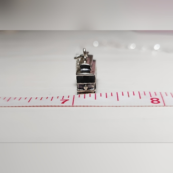 Vintage BEAU Sterling San Francisco Cable Car NECKLACE 22" - Picture 9 of 12